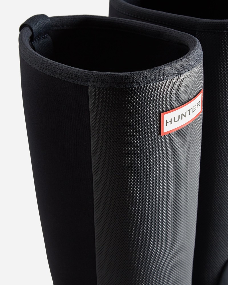 Hunter Balmoral Field Hybrid Tall Women Wellington Boots Black | 313712322