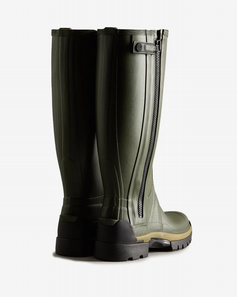 Hunter Balmoral Full Zip Tech Sole Men Tall Boots Green | 185401744