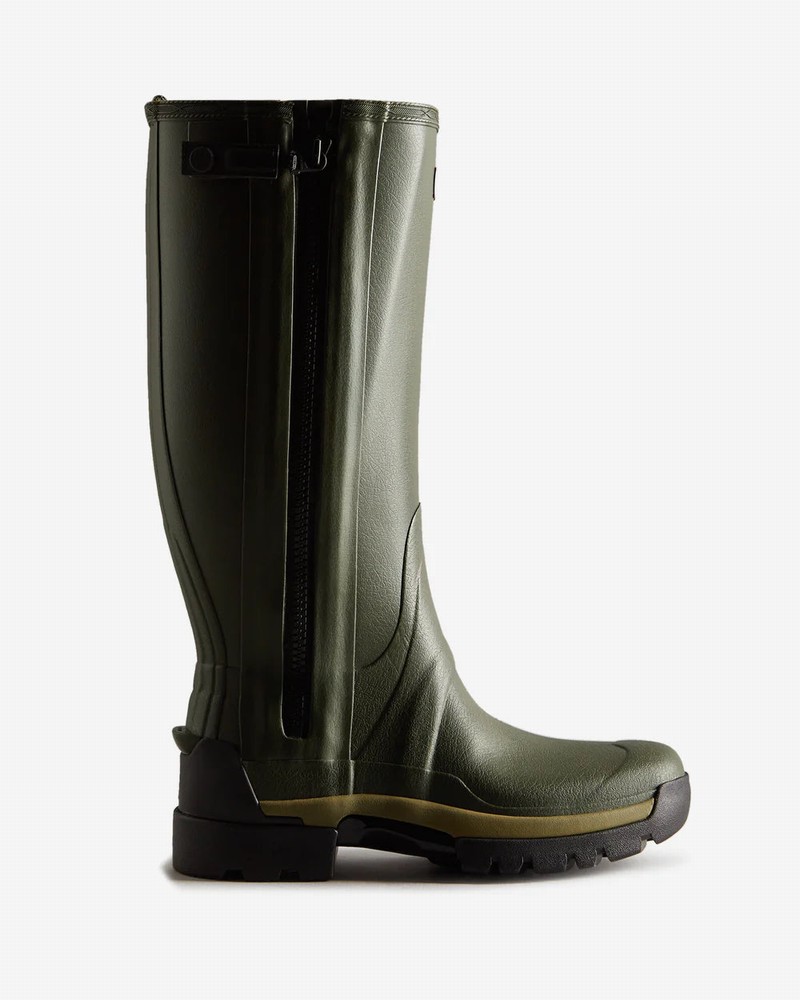Hunter Balmoral Full Zip Tech Sole Men Tall Boots Green | 185401744