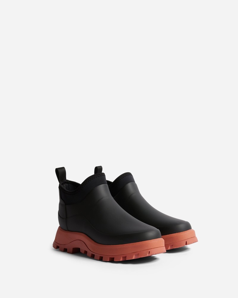 Hunter City Explorer Neoprene Women Ankle Boots Black | 570831018