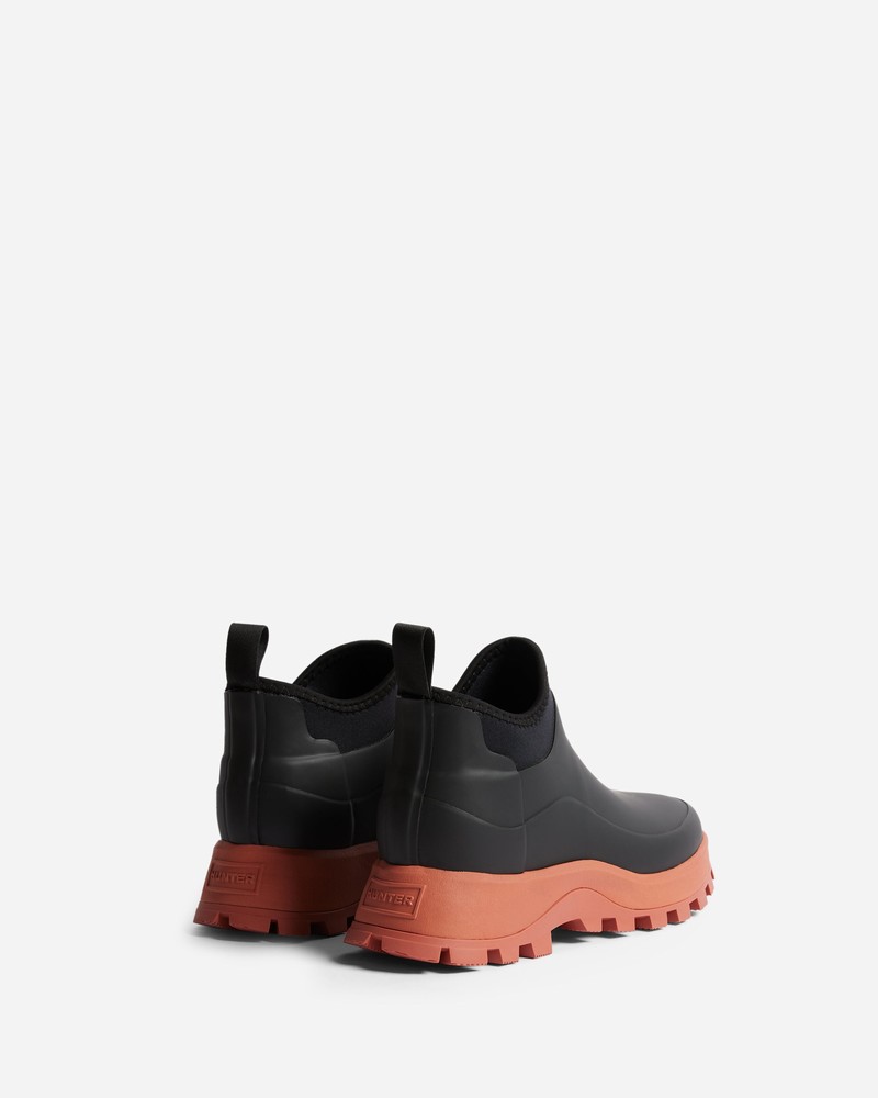 Hunter City Explorer Neoprene Women Ankle Boots Black | 570831018