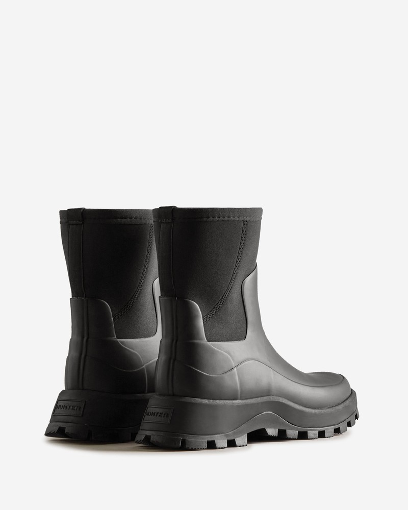 Hunter City Explorer Neoprene Women Short Boots Black | 801382394