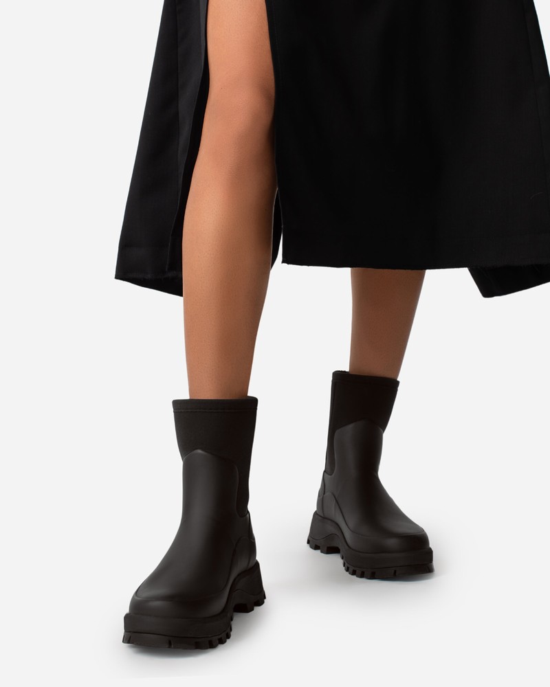 Hunter City Explorer Neoprene Women Short Boots Black | 801382394