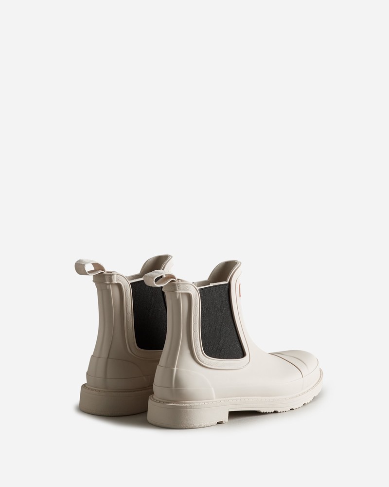 Hunter Commando Women Chelsea Boots Beige | 971695582