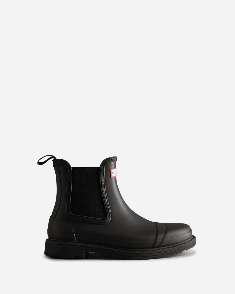 Hunter Commando Women Chelsea Boots Black | 160787905