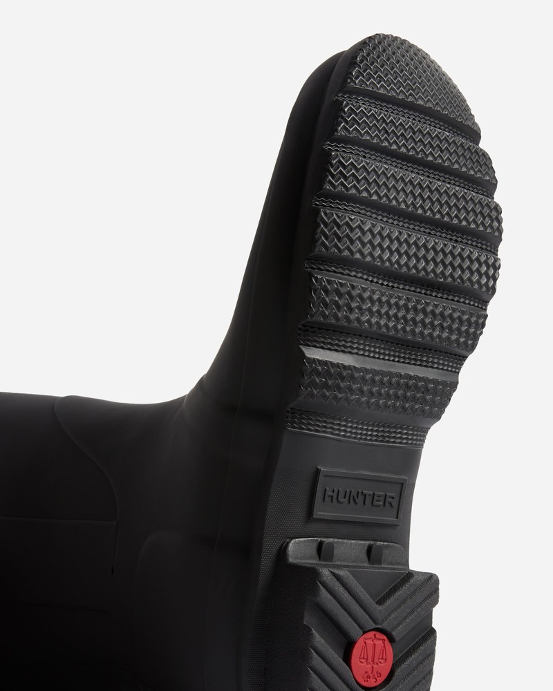 Hunter Exaggerated Buckle Tall Women Wellington Boots Black | 735781989