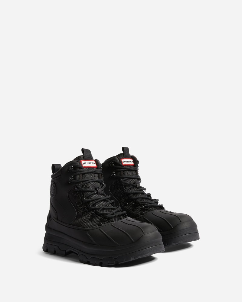 Hunter Explorer Duck Men Boots Black | 505722034