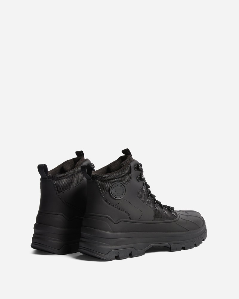 Hunter Explorer Duck Men Boots Black | 505722034