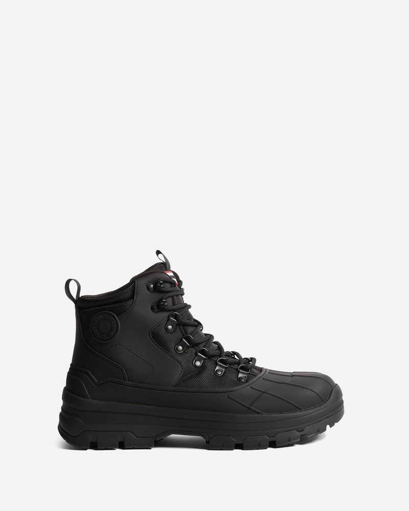Hunter Explorer Duck Men Boots Black | 505722034