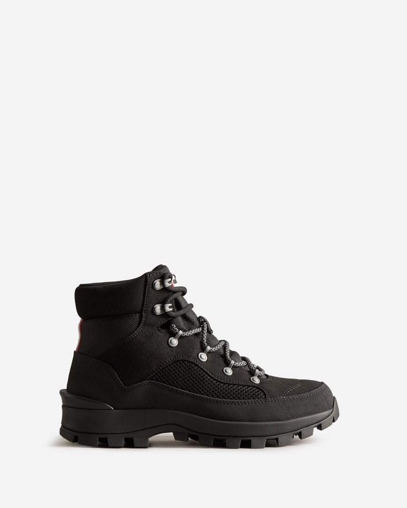 Hunter Explorer Insulated Lace-Up Commando Women Boots Black | 999552584