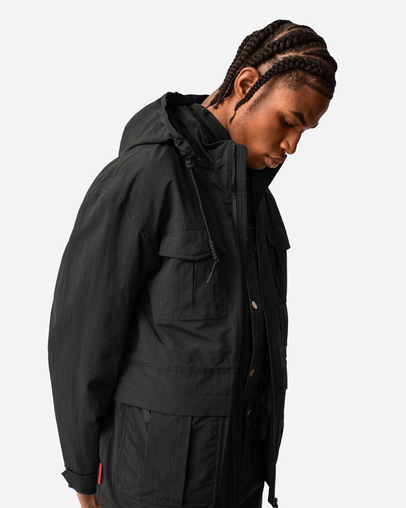 Hunter Explorer Recycled Nylon Men Jackets Black | 263168070