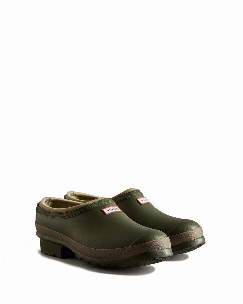 Hunter Gardener Men Clogs Green | 508905968