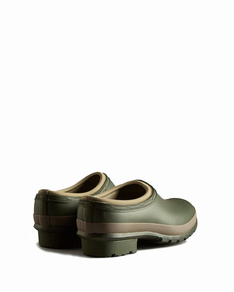 Hunter Gardener Men Clogs Green | 508905968