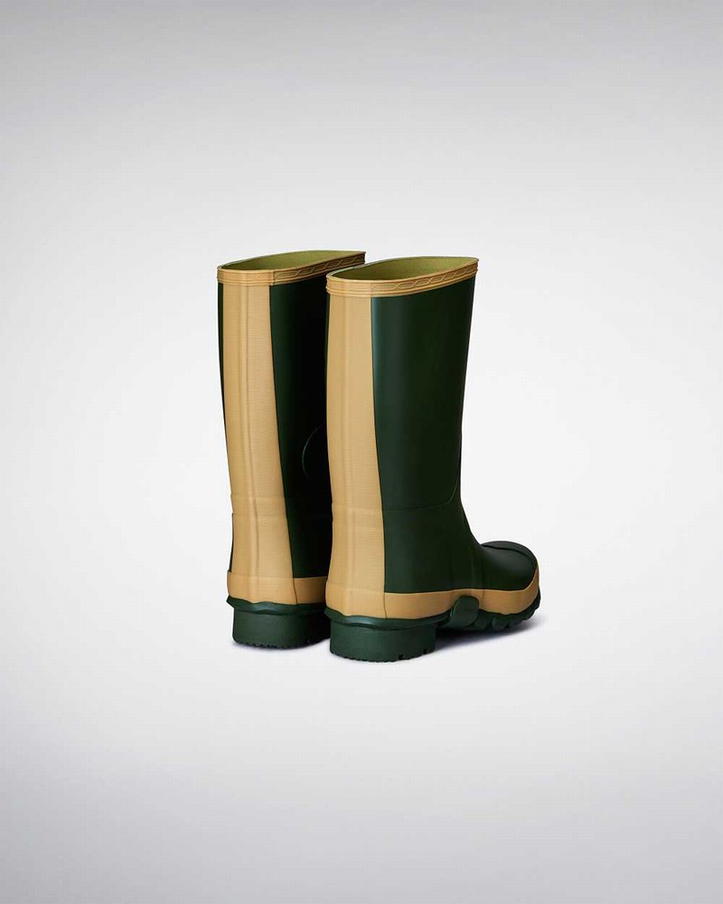 Hunter Gardener Men Wellington Boots Green | 214869206