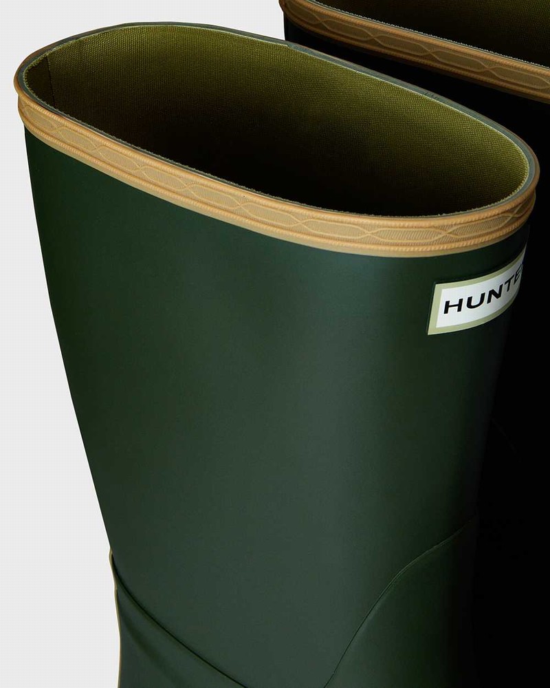 Hunter Gardener Men Wellington Boots Green | 214869206
