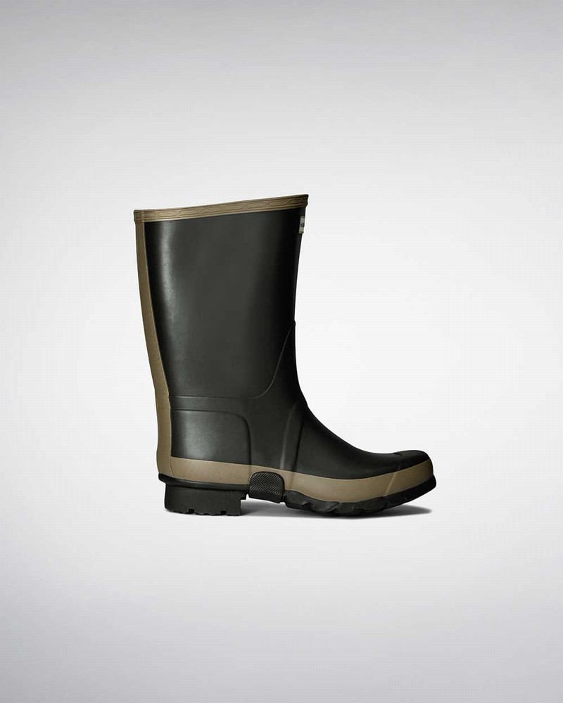 Hunter Gardener Men Wellington Boots Olive | 118216