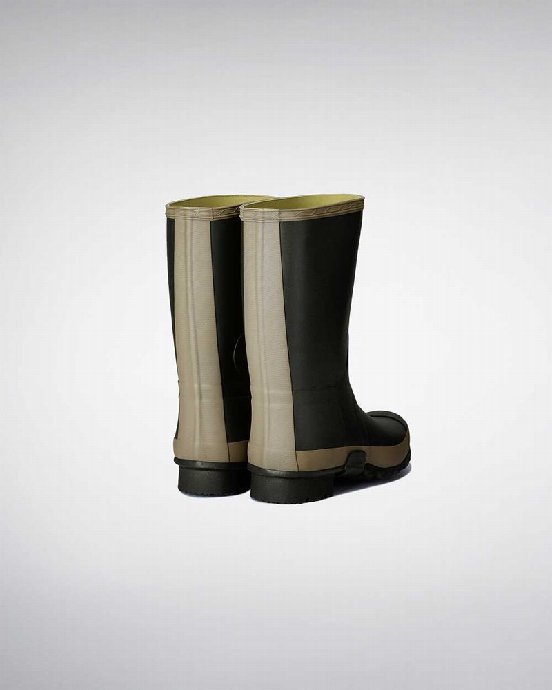 Hunter Gardener Men Wellington Boots Olive | 118216