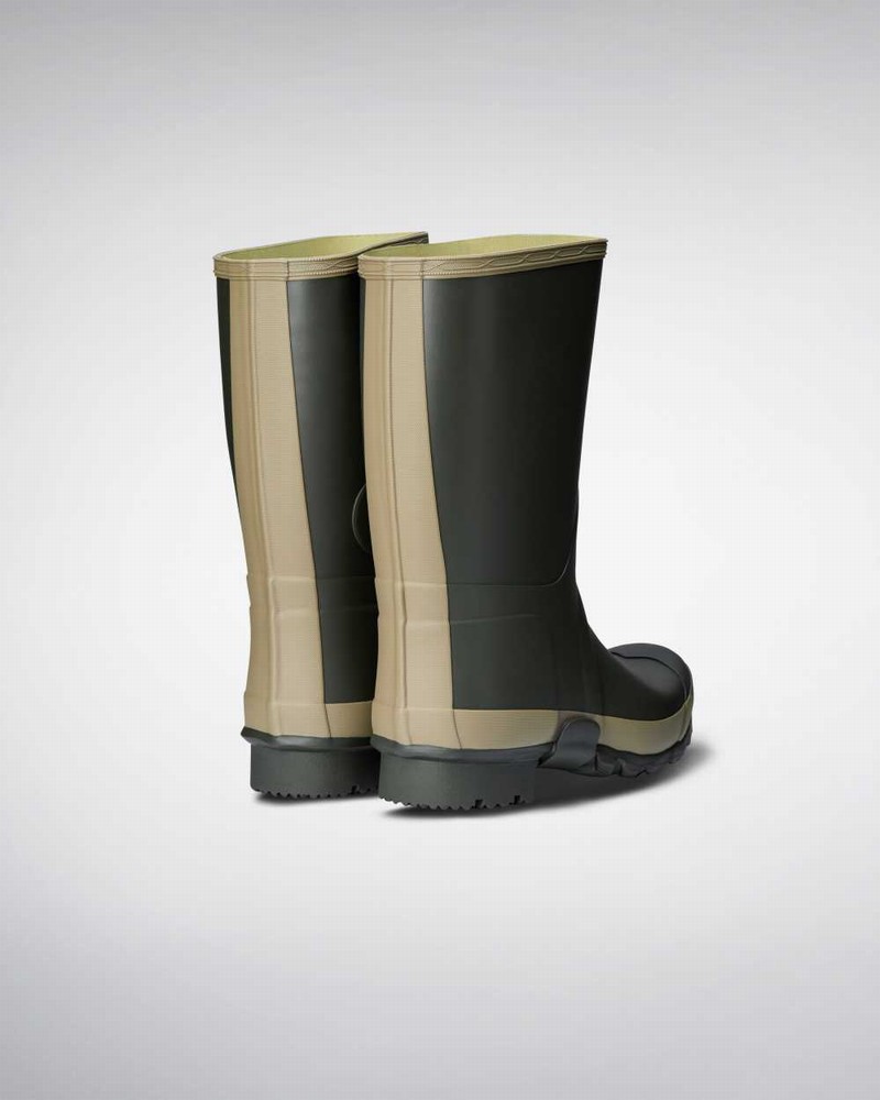 Hunter Gardener Men Wellington Boots Olive | 118216