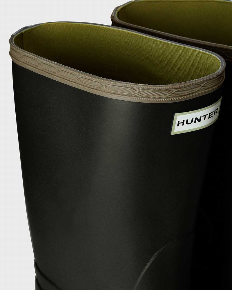 Hunter Gardener Men Wellington Boots Olive | 118216