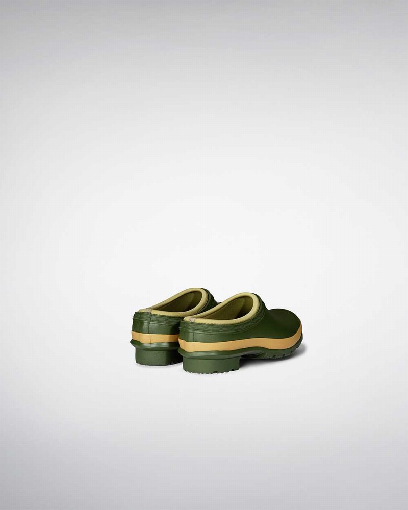 Hunter Gardener Technical Women Clogs Green | 934493420