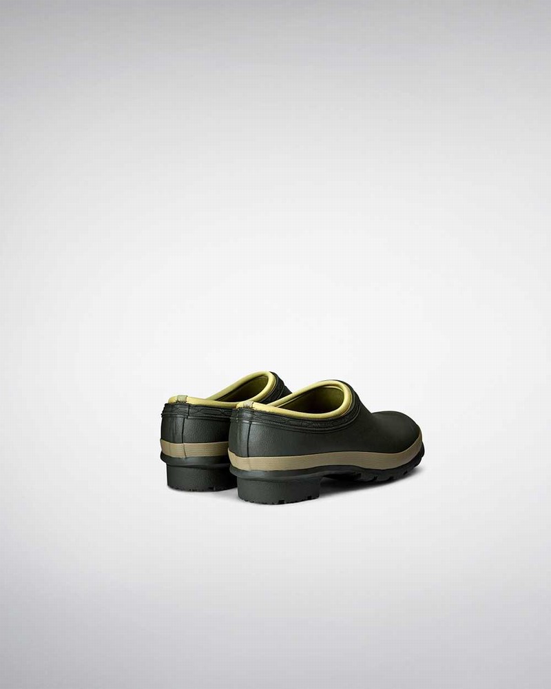 Hunter Gardener Technical Women Clogs Olive | 276962593