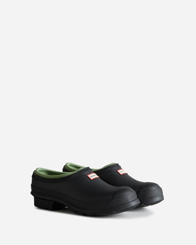 Hunter Gardener Women Clogs Black | 866899936