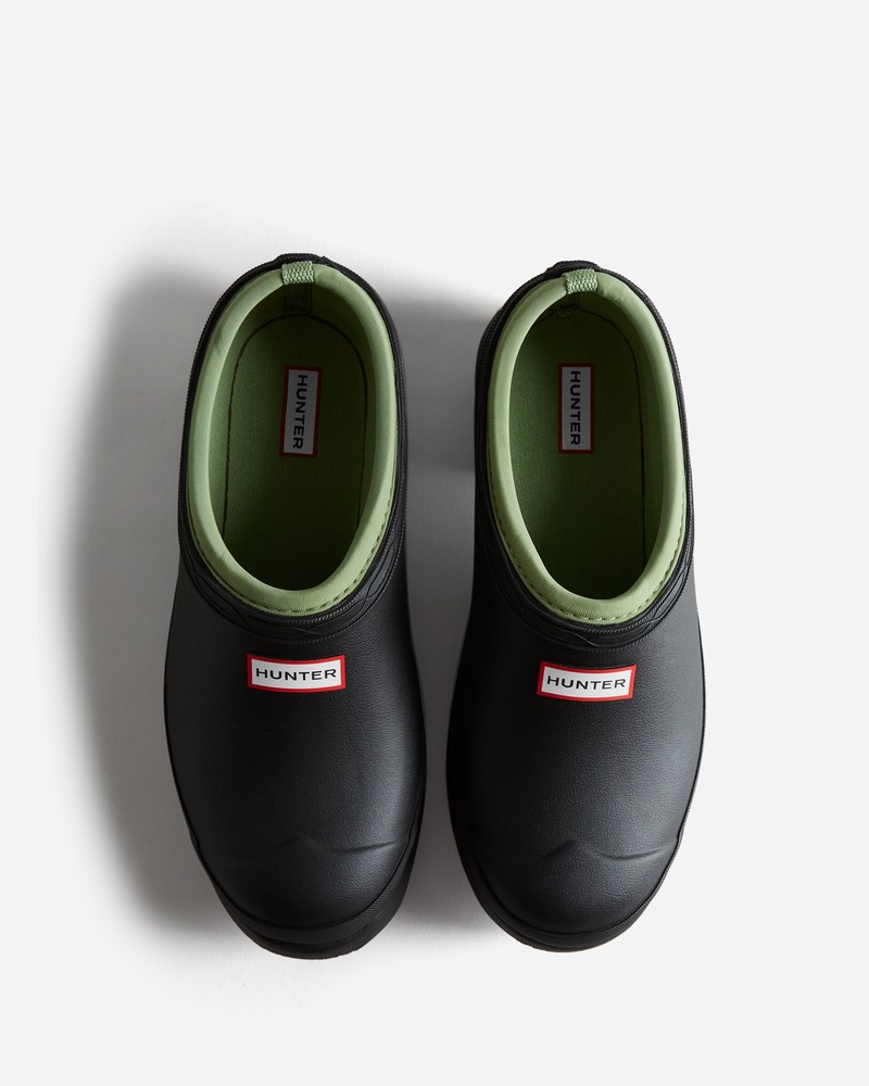 Hunter Gardener Women Clogs Black | 866899936