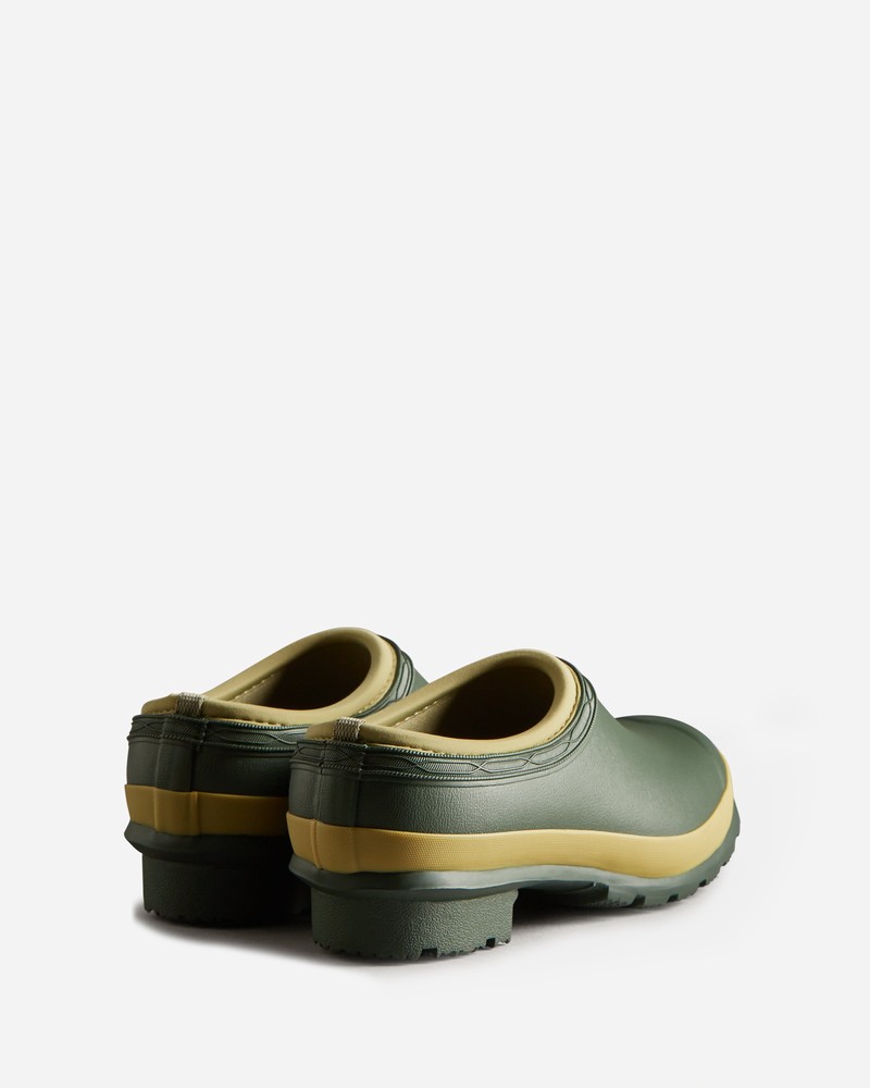 Hunter Gardener Women Clogs Green | 738028928