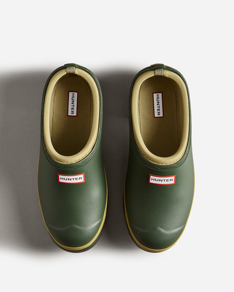 Hunter Gardener Women Clogs Green | 738028928