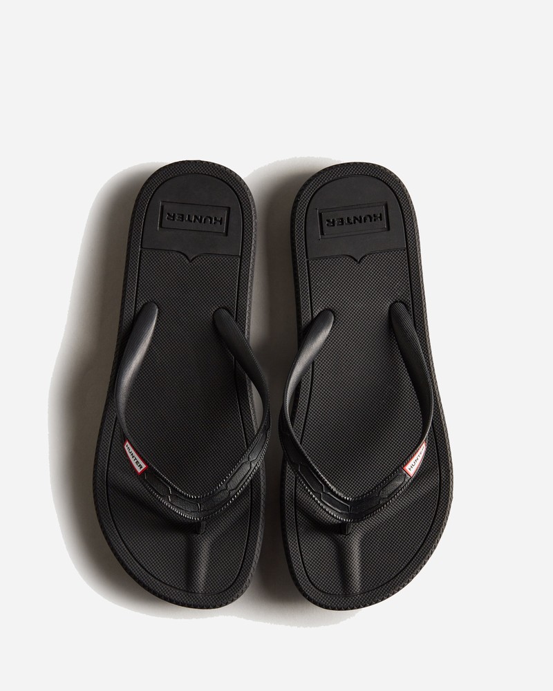 Hunter Gardener Women Flip Flops Black | 543237803