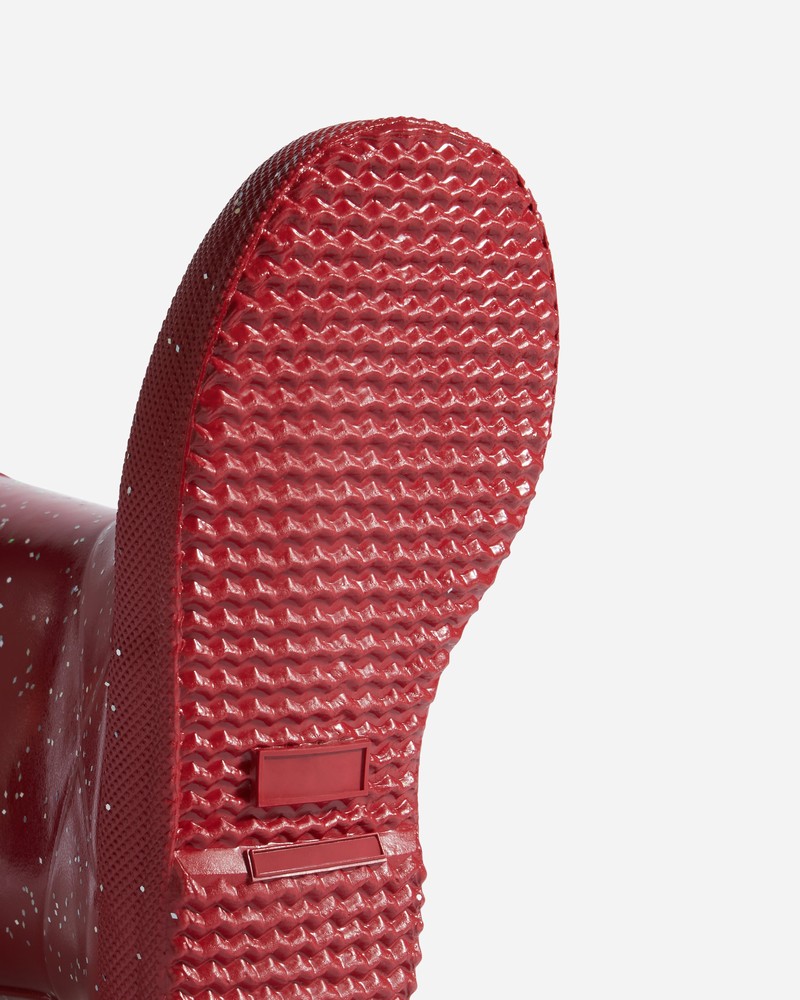 Hunter Giant Glitter Kids' Wellington Boots Burgundy | 86228012