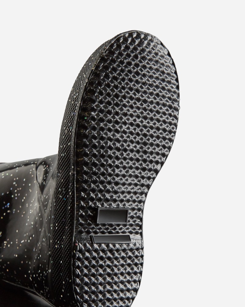 Hunter Giant Glitter Kids' Wellington Boots Black | 570878363