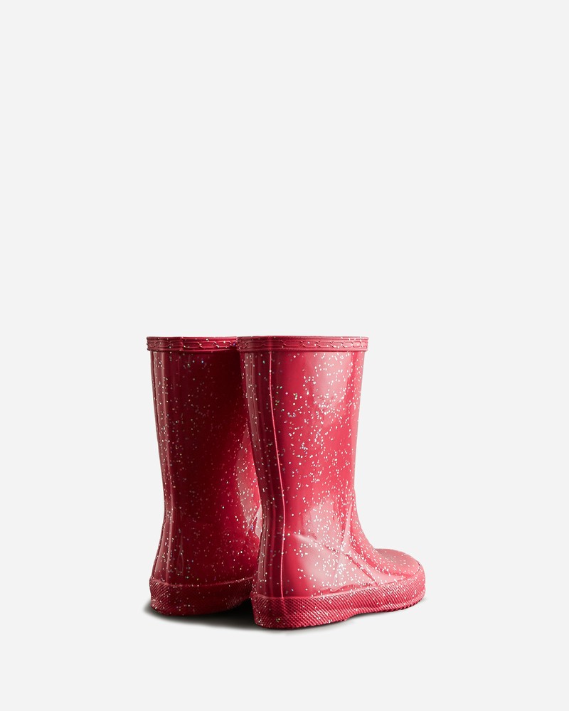 Hunter Giant Glitter Kids' Wellington Boots Red | 951553232