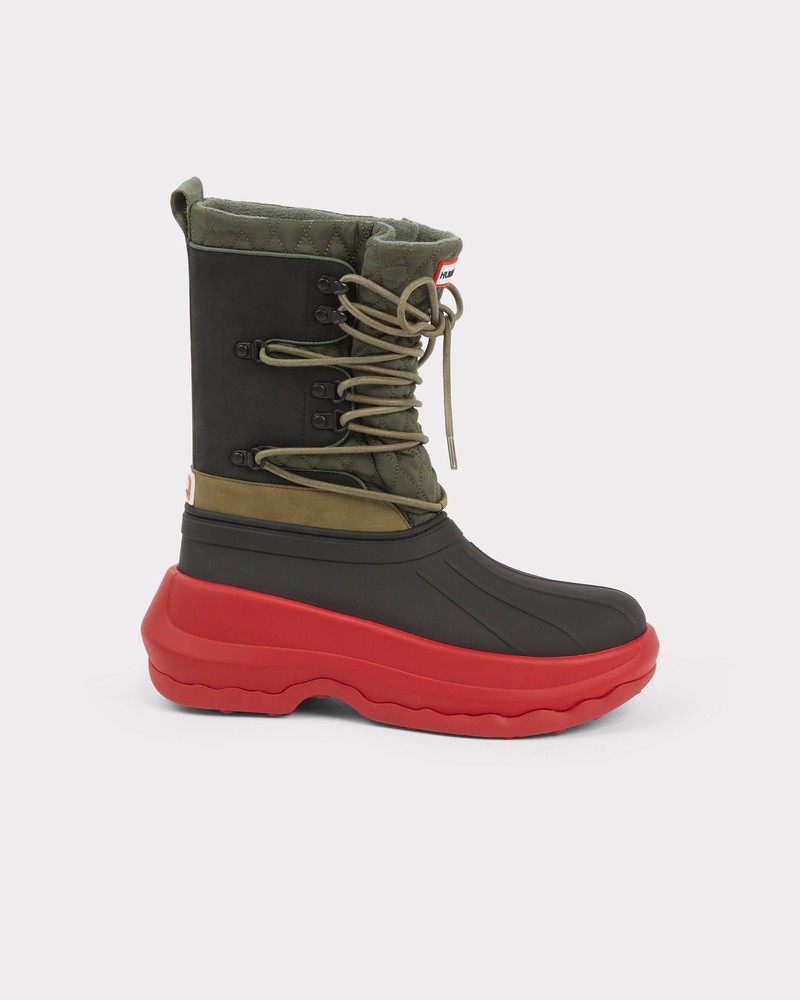 Hunter High Duck Men Boots Olive | 470815436