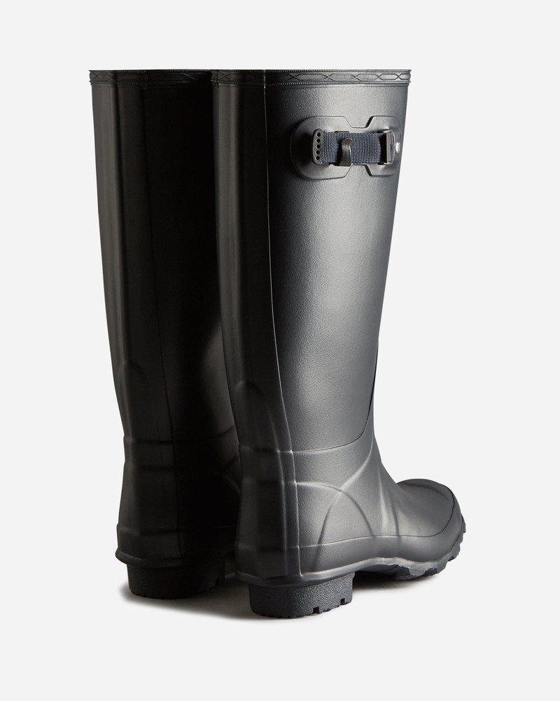 Hunter Huntress Wide Leg Women Wellington Boots Navy | 854627175