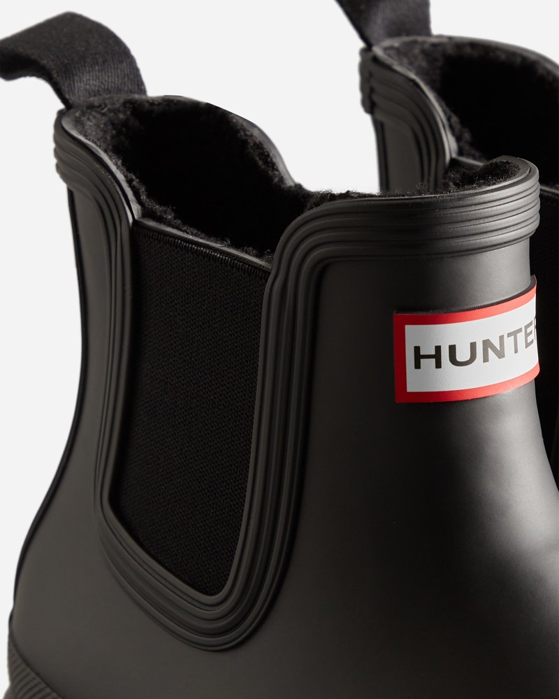 Hunter Insulated Women Chelsea Boots Black | 655465928