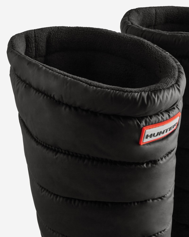 Hunter Intrepid Insulated Tall Women Snow Boots Black | 862396002