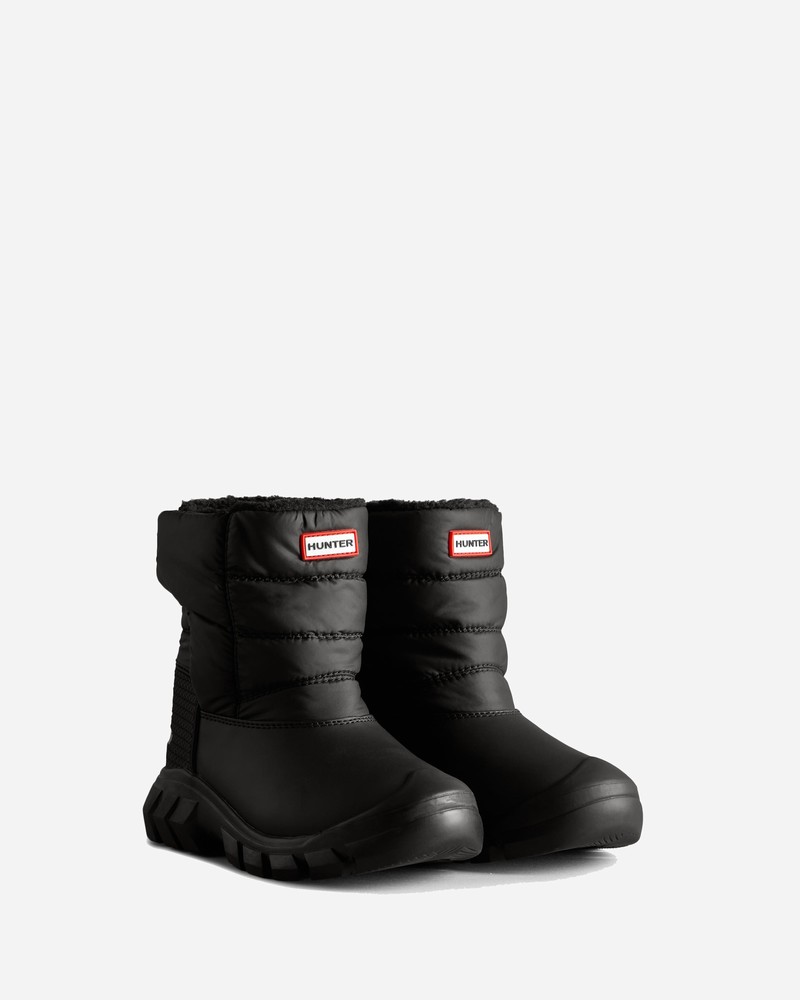 Hunter Intrepid Kids' Snow Boots Black | 264080912