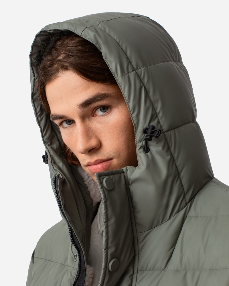 Hunter Intrepid Long Puffer Men Jackets Green | 352423213