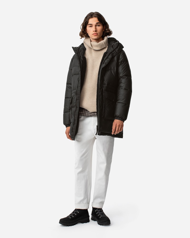 Hunter Intrepid Long Puffer Men Jackets Black | 182521005