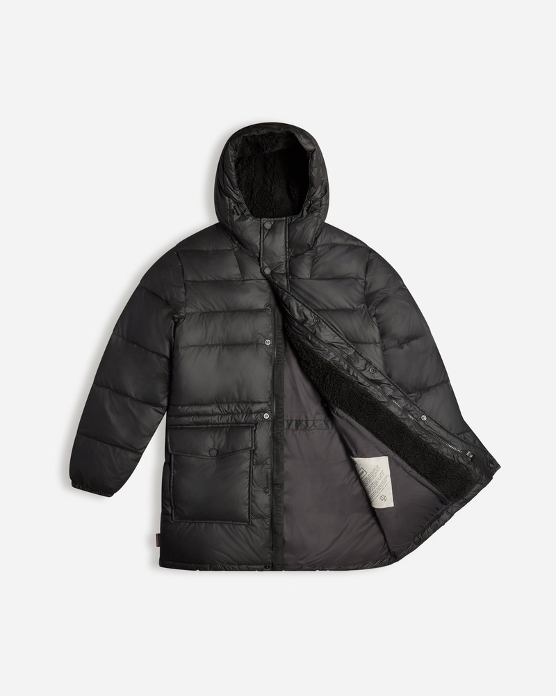 Hunter Intrepid Long Puffer Men Jackets Black | 182521005