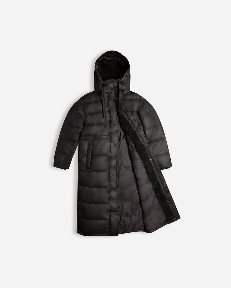 Hunter Intrepid Long Puffer Women Coats Black | 449480578