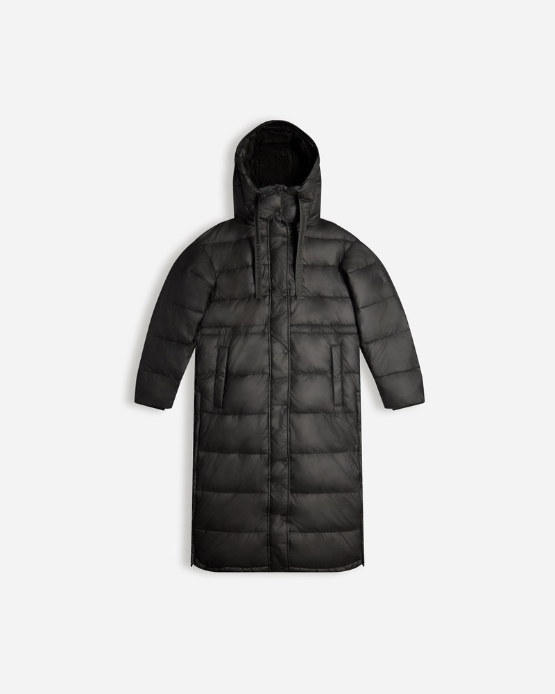 Hunter Intrepid Long Puffer Women Coats Black | 449480578
