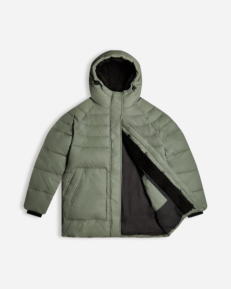 Hunter Intrepid Mid Puffer Women Coats Green | 352630275