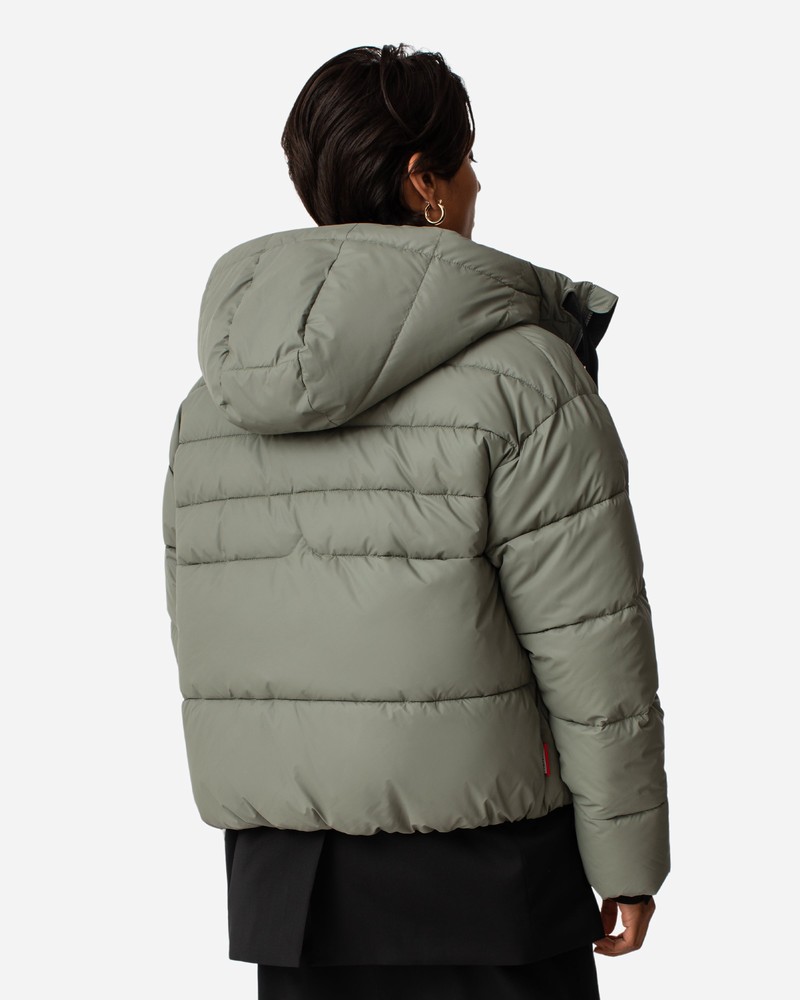 Hunter Intrepid Short Puffer Women Jackets Green | 394804317