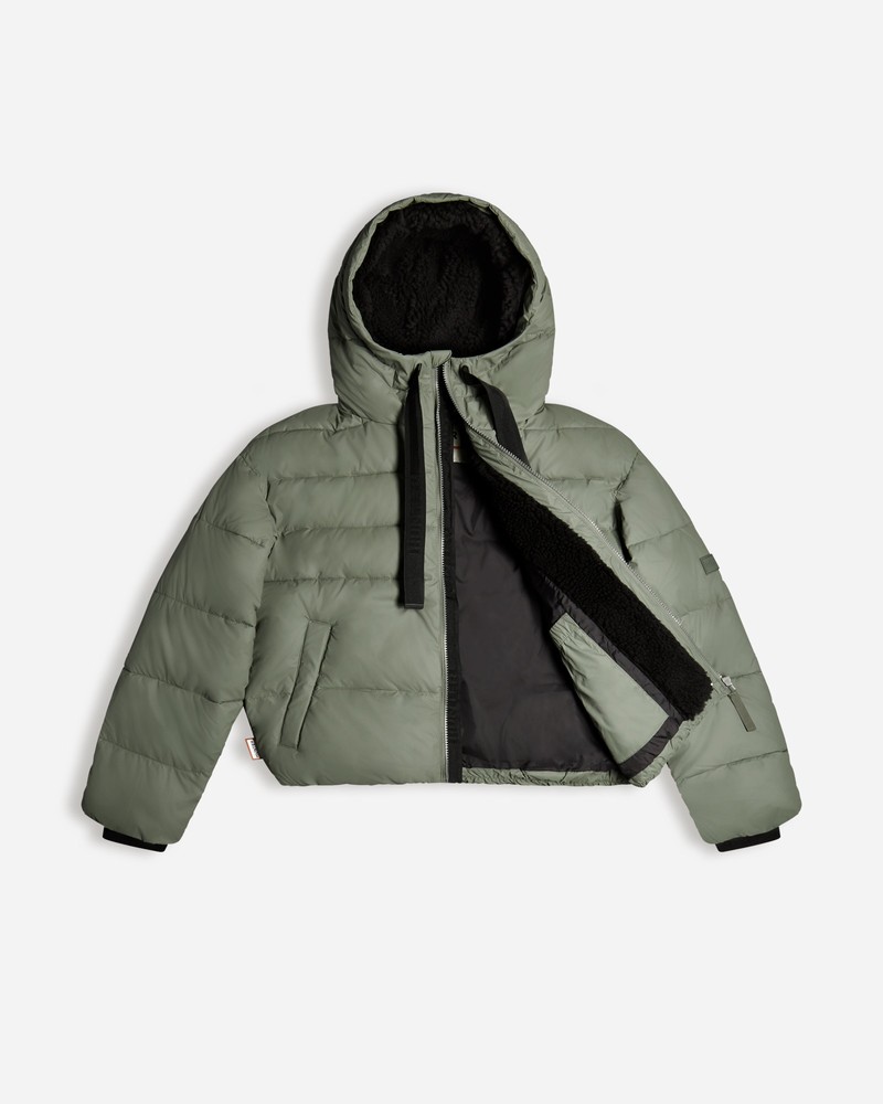 Hunter Intrepid Short Puffer Women Jackets Green | 394804317