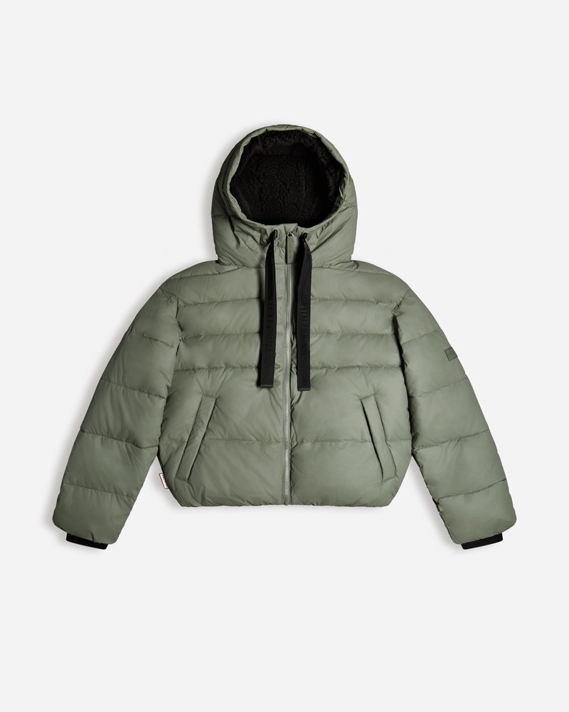 Hunter Intrepid Short Puffer Women Jackets Green | 394804317