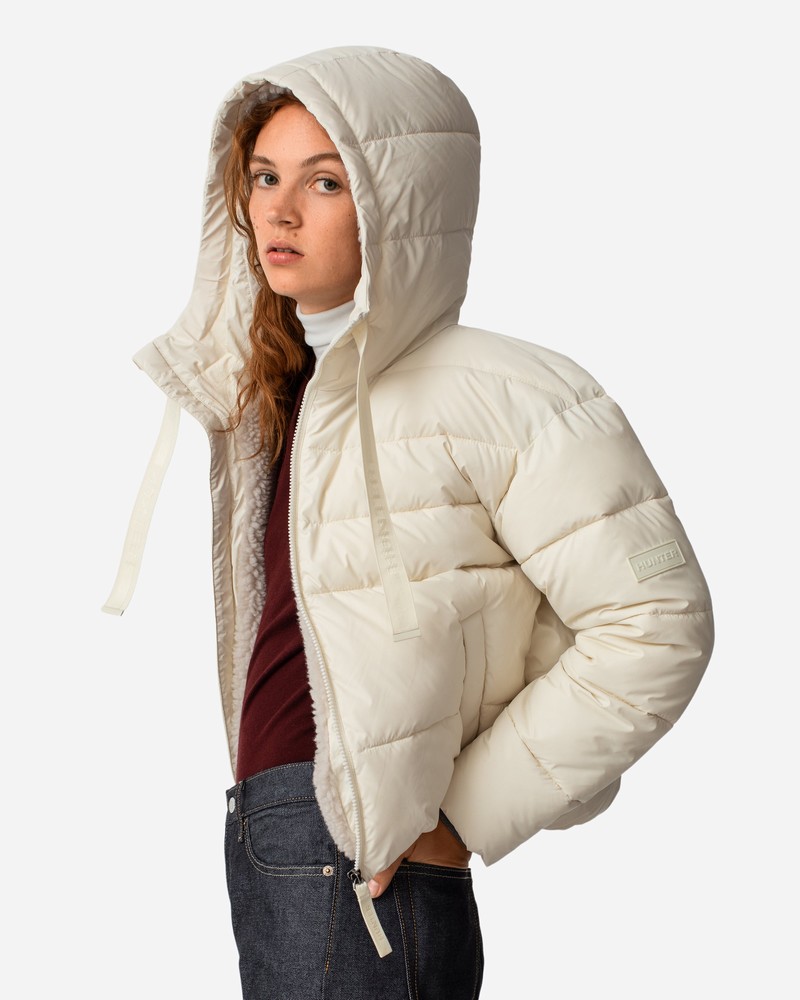 Hunter Intrepid Short Puffer Women Jackets White | 947293513