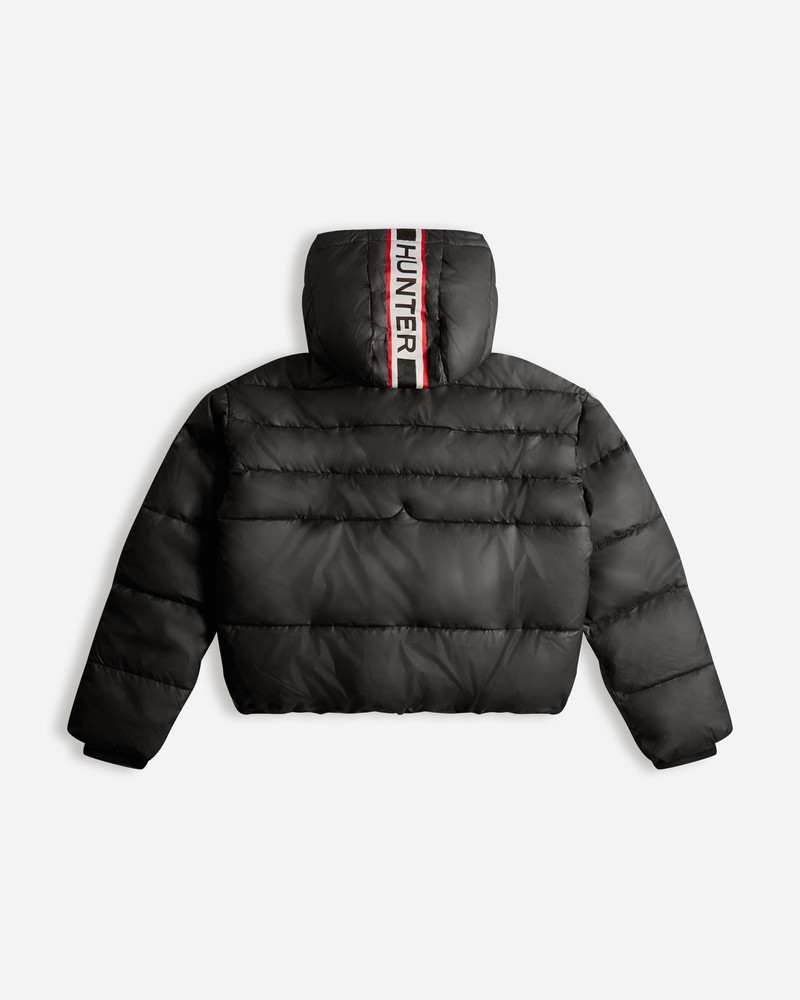 Hunter Intrepid Short Puffer Women Jackets Black | 703783031