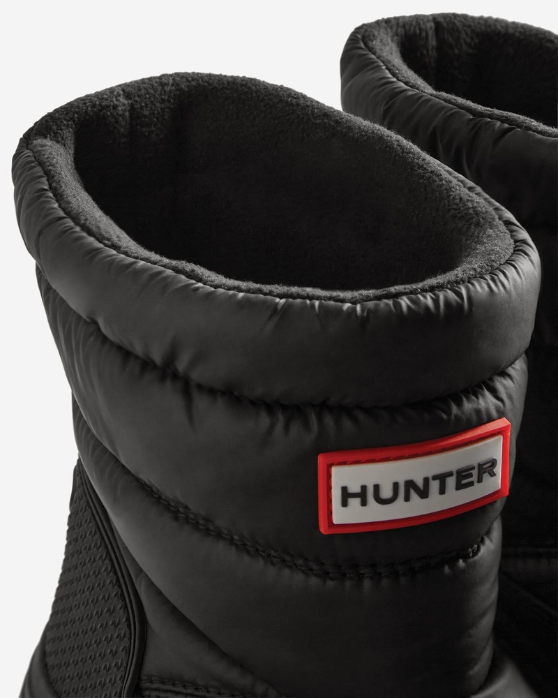Hunter Intrepid Short Women Snow Boots Black | 233653309